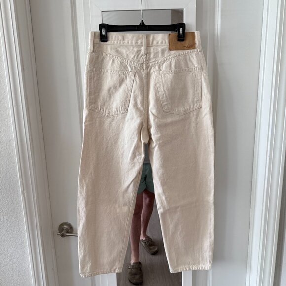 Rag & Bone Organic Cotton Jeans Natural Off-White Size 29 - Picture 3 of 5